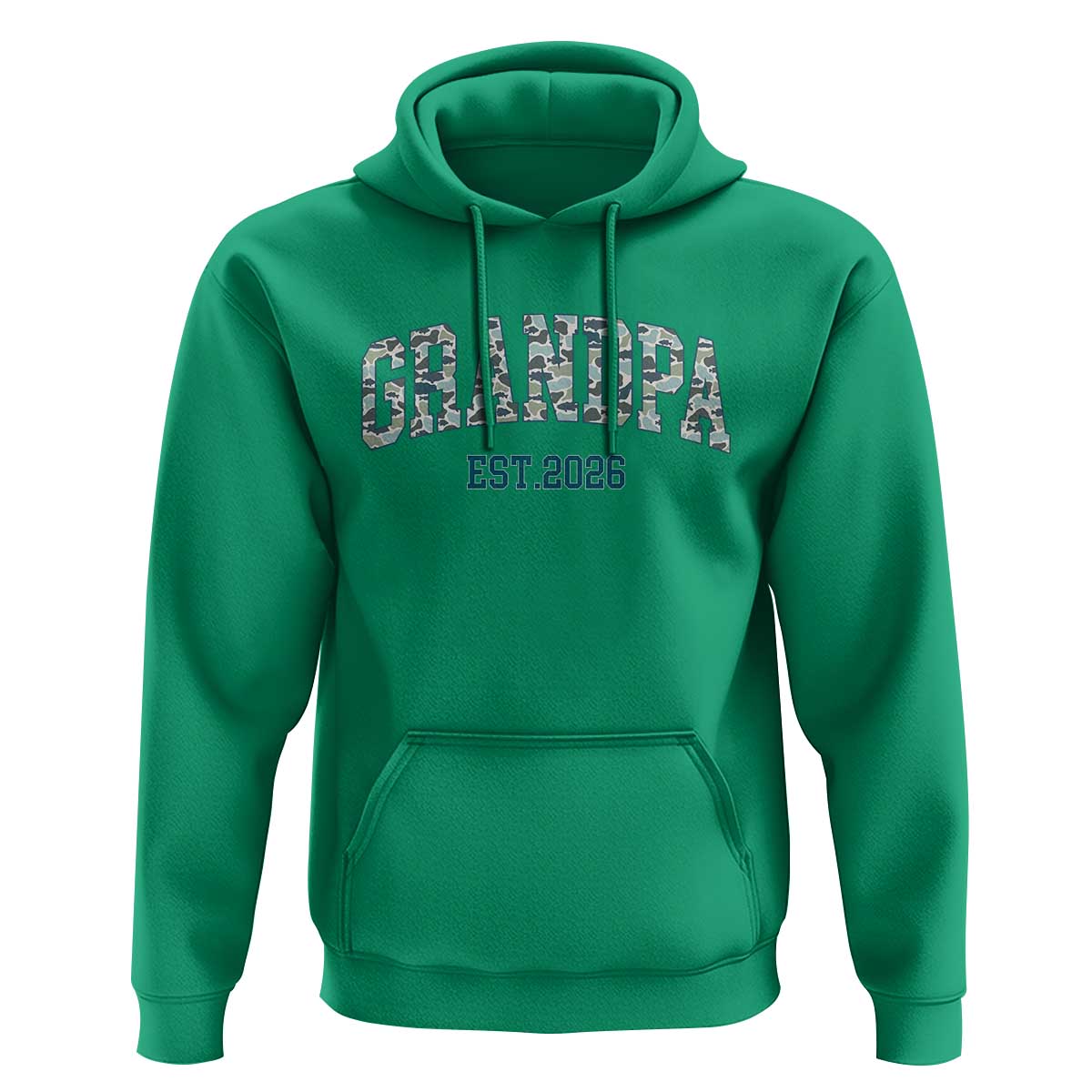Promoted To Grandpa Est 2026 Hoodie Camo Fishing New Grandpa Gift