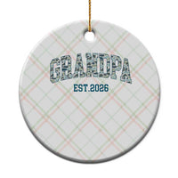 Promoted To Grandpa Est 2026 Ceramic Ornament Camo Fishing New Grandpa Gift
