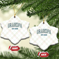 Promoted To Grandpa Est 2026 Ceramic Ornament Camo Fishing New Grandpa Gift