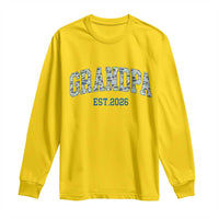 Promoted To Grandpa Est 2026 Long Sleeve Shirt Camo Fishing New Grandpa Gift