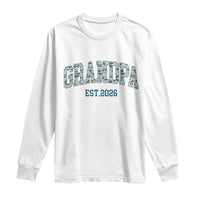 Promoted To Grandpa Est 2026 Long Sleeve Shirt Camo Fishing New Grandpa Gift