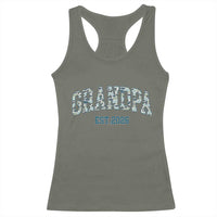 Promoted To Grandpa Est 2026 Racerback Tank Top Camo Fishing New Grandpa Gift