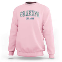 Promoted To Grandpa Est 2026 Sweatshirt Camo Fishing New Grandpa Gift