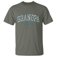 Promoted To Grandpa Est 2026 T Shirt Camo Fishing New Grandpa Gift
