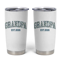 Promoted To Grandpa Est 2026 Tumbler Cup Camo Fishing New Grandpa Gift