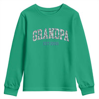 Promoted To Grandpa Est 2026 Youth Sweatshirt Camo Fishing New Grandpa Gift