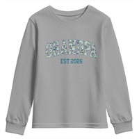 Promoted To Grandpa Est 2026 Youth Sweatshirt Camo Fishing New Grandpa Gift