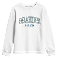 Promoted To Grandpa Est 2026 Youth Sweatshirt Camo Fishing New Grandpa Gift