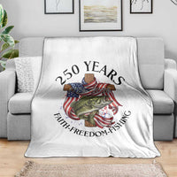 Faith Freedom Fishing Throw Blanket 250 Years Of Christian Fish Hunting