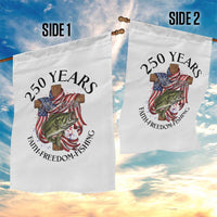 Faith Freedom Fishing Garden Flag 250 Years Of Christian Fish Hunting