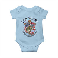 Faith Freedom Fishing Baby Onesie 250 Years Of Christian Fish Hunting