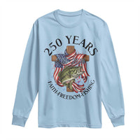 Faith Freedom Fishing Long Sleeve Shirt 250 Years Of Christian Fish Hunting