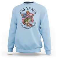 Faith Freedom Fishing Sweatshirt 250 Years Of Christian Fish Hunting