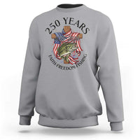 Faith Freedom Fishing Sweatshirt 250 Years Of Christian Fish Hunting