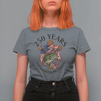 Faith Freedom Fishing T Shirt For Women 250 Years Of Christian Fish Hunting
