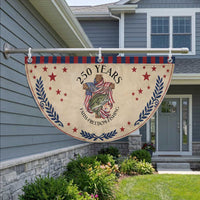 Faith Freedom Fishing Patriotic Fan Flag 250 Years Of Christian Fish Hunting