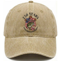 Faith Freedom Fishing Washed Cotton Baseball Cap 250 Years Of Christian Fish Hunting
