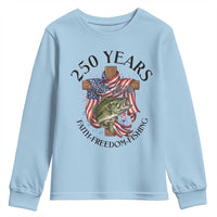Faith Freedom Fishing Youth Sweatshirt 250 Years Of Christian Fish Hunting