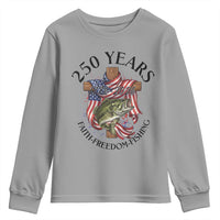 Faith Freedom Fishing Youth Sweatshirt 250 Years Of Christian Fish Hunting