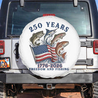 Freedom And Fishing Spare Tire Cover Patriotic American Flag Fisherman Gift