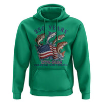 Freedom And Fishing Hoodie Patriotic American Flag Fisherman Gift