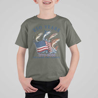 Freedom And Fishing T Shirt For Kid Patriotic American Flag Fisherman Gift