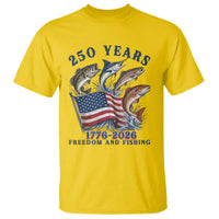 Freedom And Fishing T Shirt Patriotic American Flag Fisherman Gift