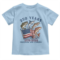 Freedom And Fishing Toddler T Shirt Patriotic American Flag Fisherman Gift