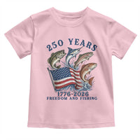 Freedom And Fishing Toddler T Shirt Patriotic American Flag Fisherman Gift