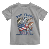 Freedom And Fishing Toddler T Shirt Patriotic American Flag Fisherman Gift