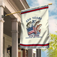 Freedom And Fishing Patriotic Garden Flag American Flag Fisherman Gift