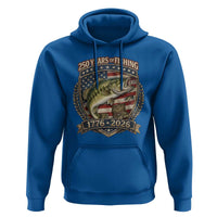 Vintage 250 Years Of Fishing Hoodie American Flag Fisherman