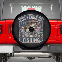 Vintage 250 Years Of Fishing Spare Tire Cover Patriotic Angler
