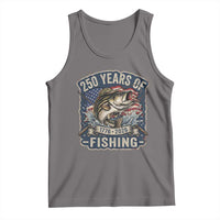 Vintage 250 Years Of Fishing Tank Top Patriotic Angler