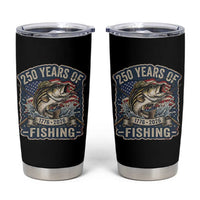 Vintage 250 Years Of Fishing Tumbler Cup Patriotic Angler