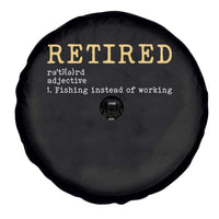 Retired Definition Fishing Spare Tire Cover Funny Retirement Fisherman Gift