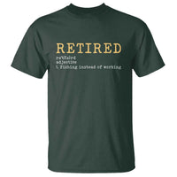 Retired Definition Fishing T Shirt Funny Retirement Fisherman Gift