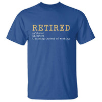 Retired Definition Fishing T Shirt Funny Retirement Fisherman Gift