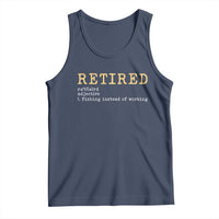 Retired Definition Fishing Tank Top Funny Retirement Fisherman Gift
