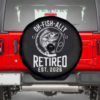 Officially Retired Est 2026 Fishing Spare Tire Cover Funny Fishing Retirement Gift