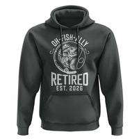 Officially Retired Est 2026 Fishing Hoodie Funny Fishing Retirement Gift
