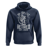Officially Retired Est 2026 Fishing Hoodie Funny Fishing Retirement Gift