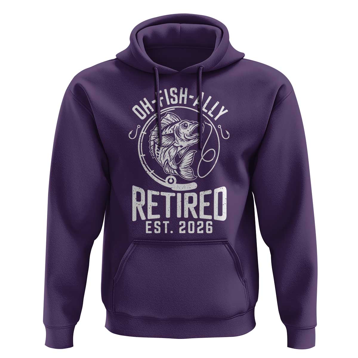 Officially Retired Est 2026 Fishing Hoodie Funny Fishing Retirement Gift
