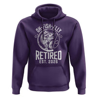 Officially Retired Est 2026 Fishing Hoodie Funny Fishing Retirement Gift