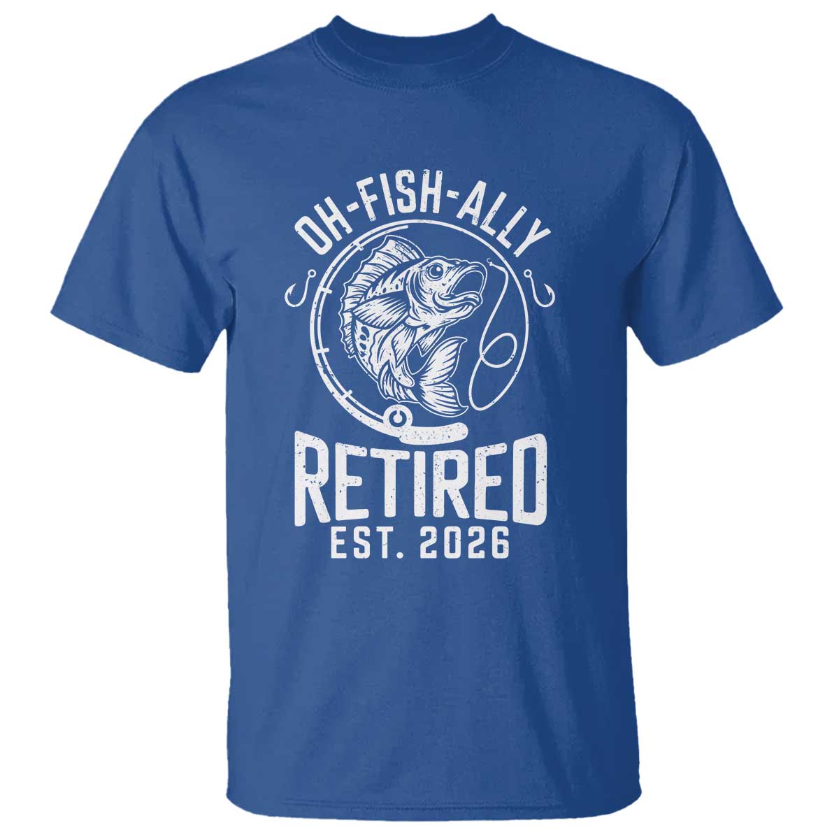 Officially Retired Est 2026 Fishing T Shirt Funny Fishing Retirement Gift