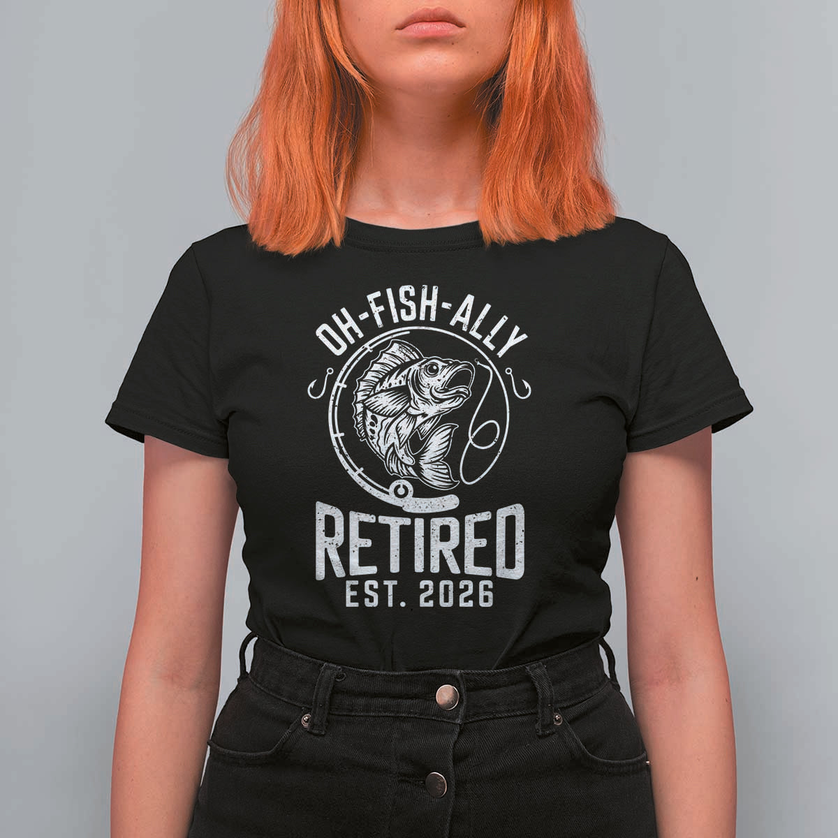 Officially Retired Est 2026 Fishing T Shirt For Women Funny Fishing Retirement Gift