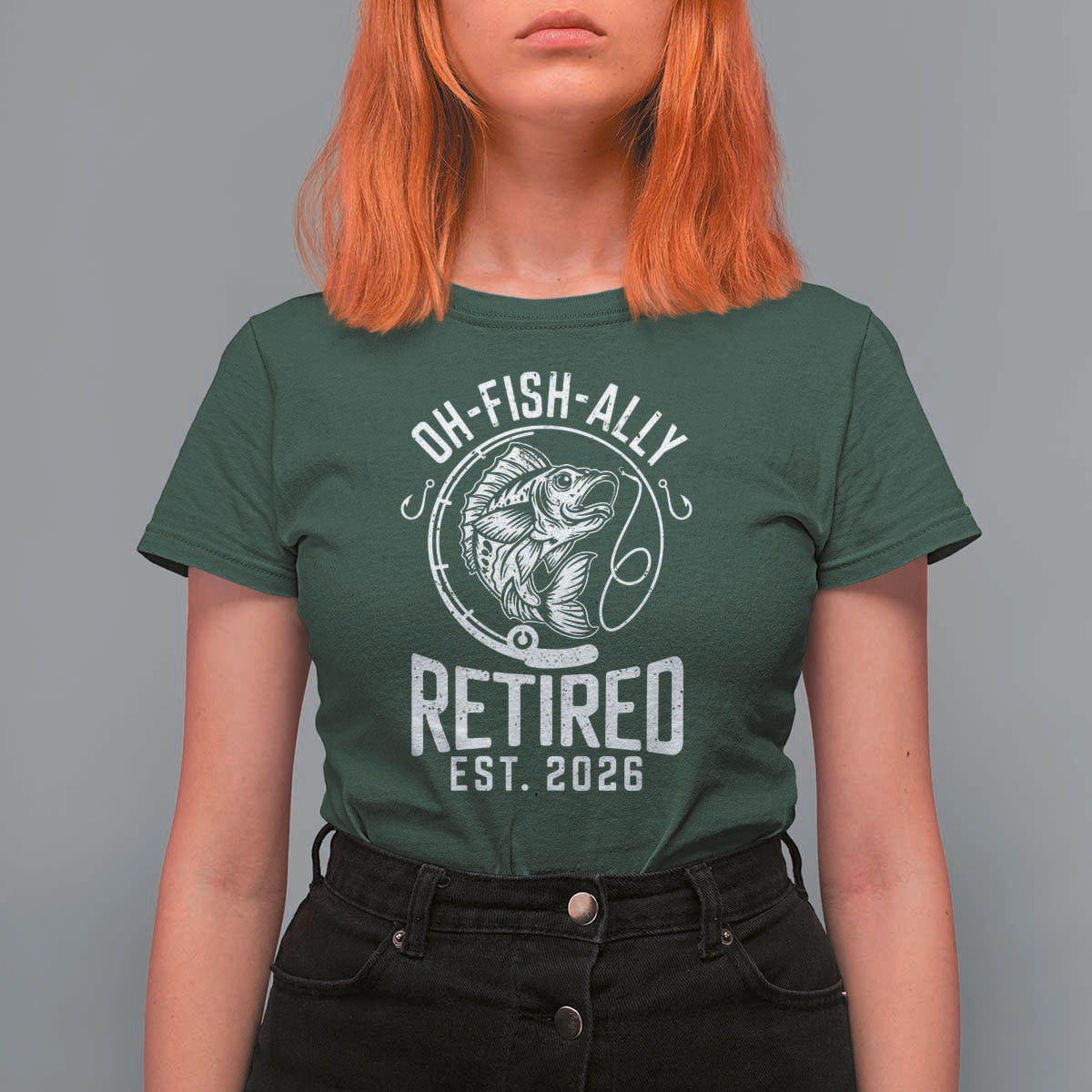 Officially Retired Est 2026 Fishing T Shirt For Women Funny Fishing Retirement Gift