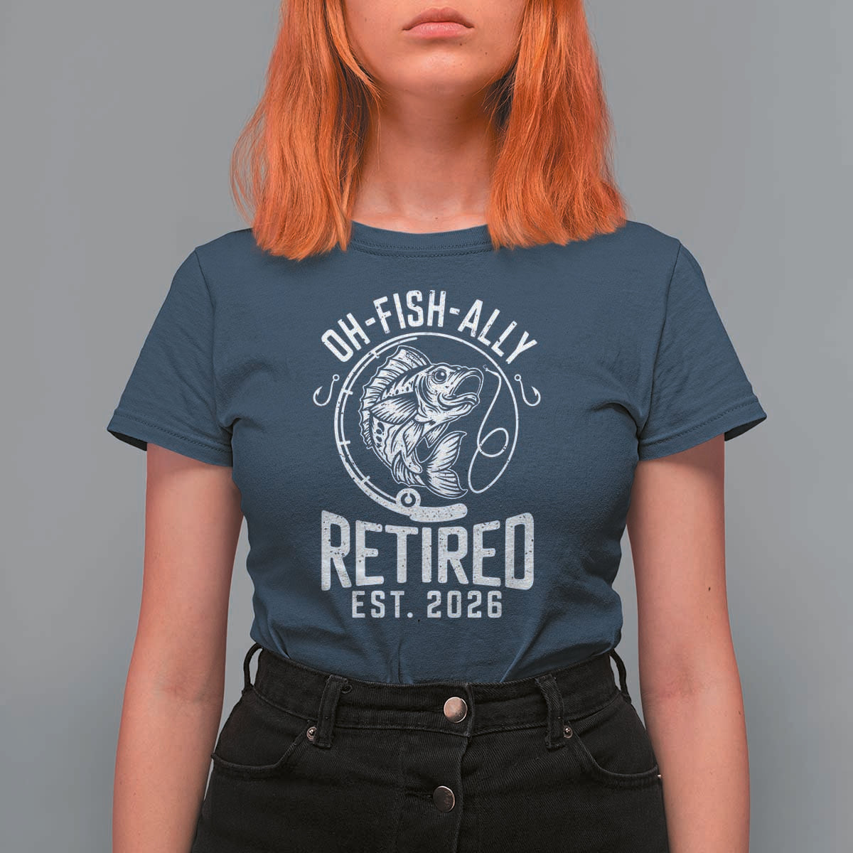 Officially Retired Est 2026 Fishing T Shirt For Women Funny Fishing Retirement Gift