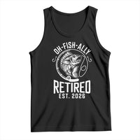 Officially Retired Est 2026 Fishing Tank Top Funny Fishing Retirement Gift
