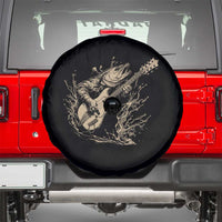 Vintage Trout Playing Guitar Spare Tire Cover Funny Fishing Musician Gift